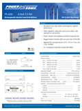 Technical Specifications for (Power-Sonic Batteries, 6 Volts) PS-630 F1 6V 3Ah SLA Battery