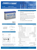 Technical Specifications for (Power-Sonic Batteries, 6 Volts) PS-670 F1 6V 7Ah SLA Battery