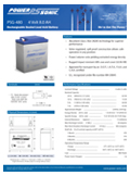 Technical Specifications for (SLA Batteries: Power-Sonic 2v, 4v & 8v) PSG-480 4V 8Ah SLA Battery